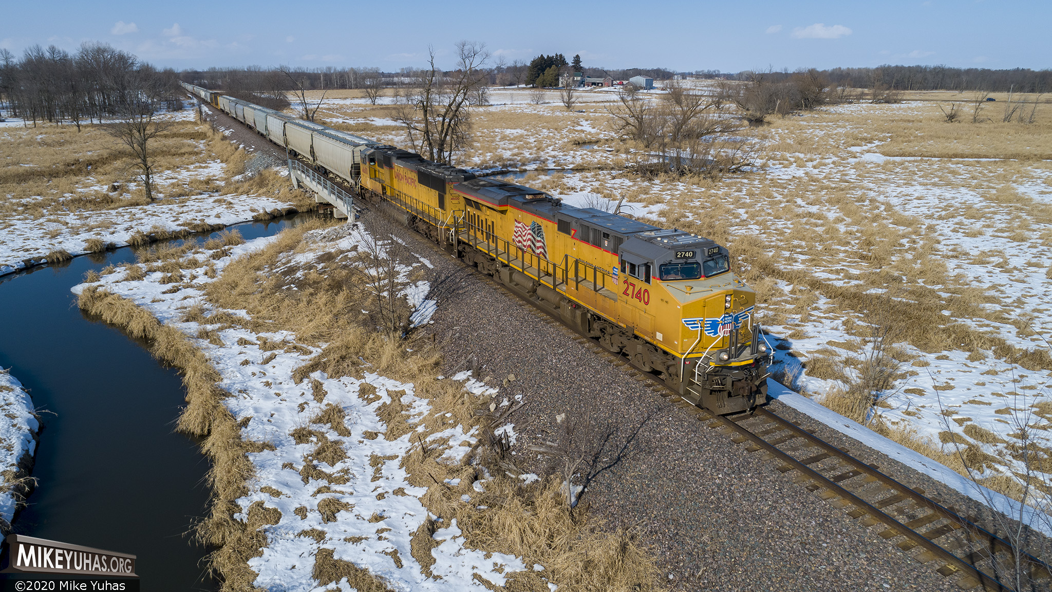 Railroad Photos by Mike Yuhas Lowell, Wisconsin, 2/8/2020