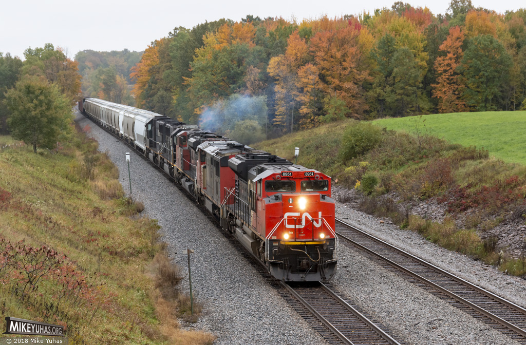 Railroad Photos by Mike Yuhas: Green Grove, Wisconsin, 10/5/2018