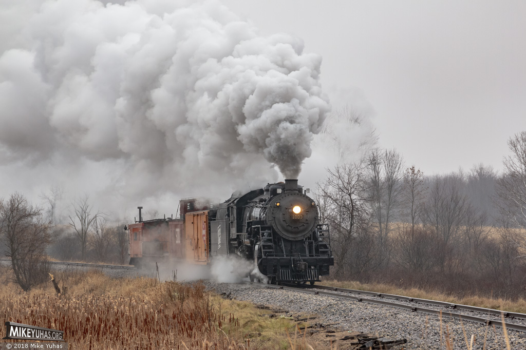 Railroad Photos by Mike Yuhas: Plymouth, Wisconsin, 11/24/2018
